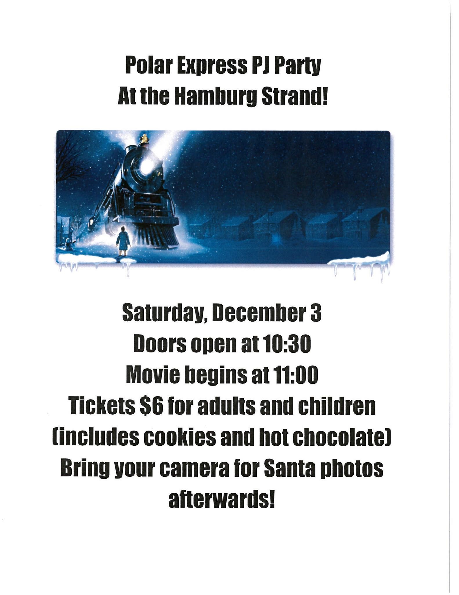 The Polar Express Pyjama Party Film Times and Info