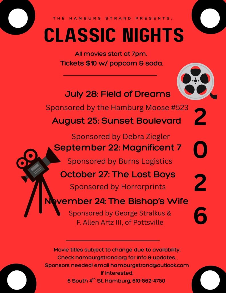 classic movie night schedule