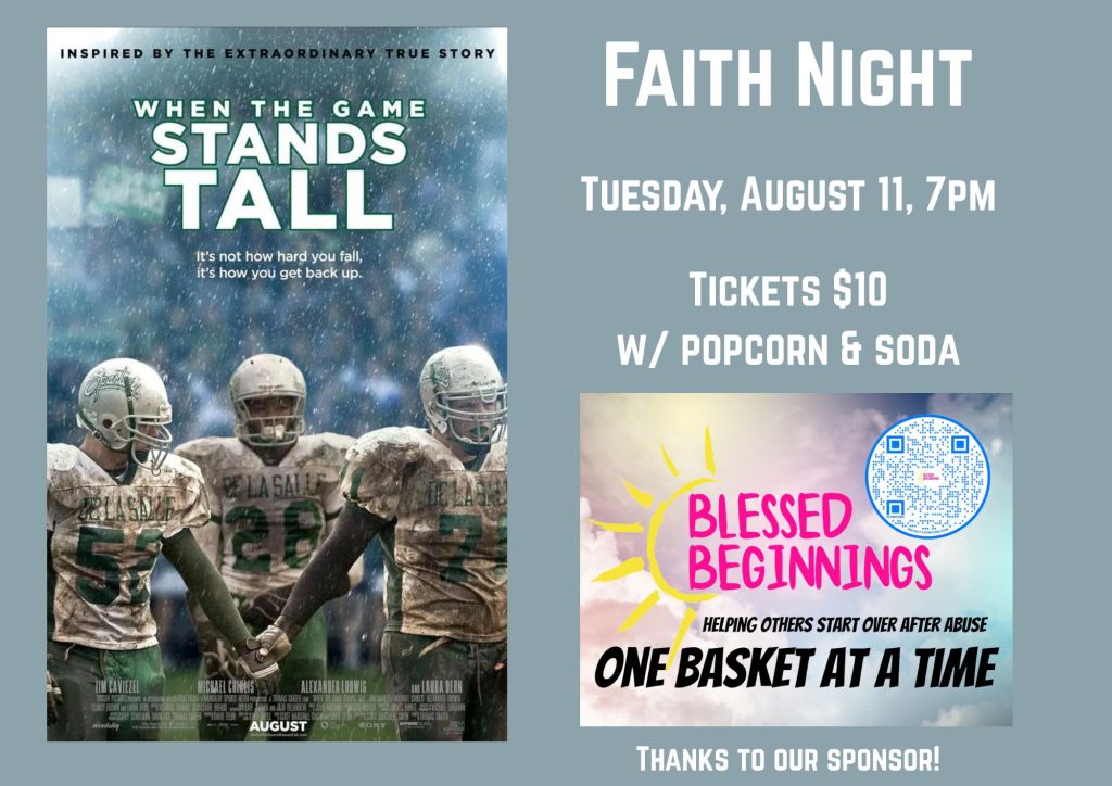 when the game stands tall faith night movie